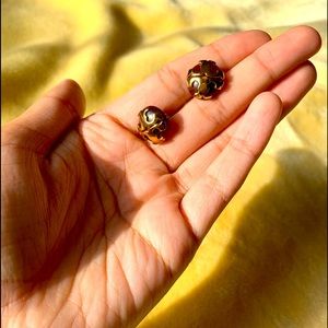 Tory burch maroon stud earrings